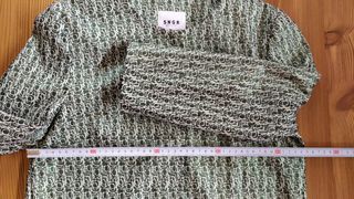 Cappotto leggero verde con maniche a tre quarti