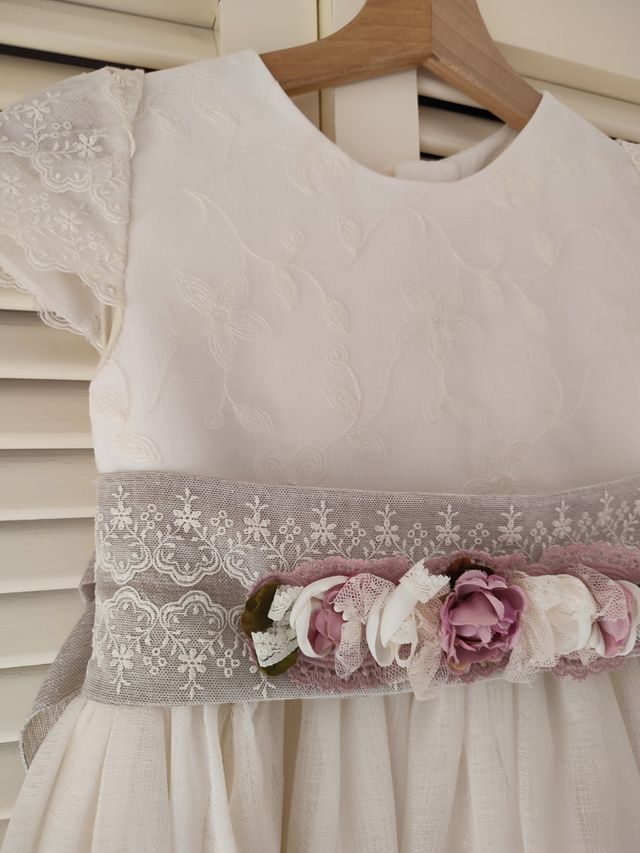 Tocado comunión para fajín y pelo