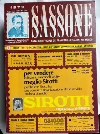 Catalogo francobolli Sassone 1979