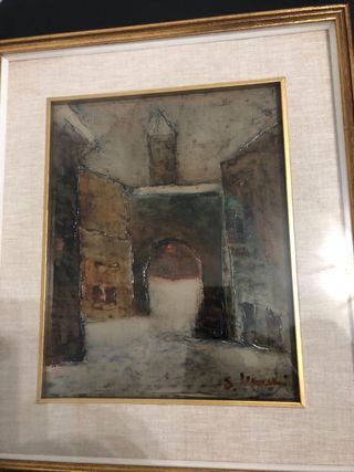 Quadro Silvano Macchi - Paesaggio invernale
