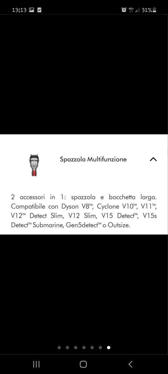 Accessori aspirapolvere Dyson NUOVI