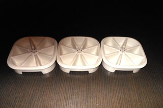 3 Vassoi forme cubetti ghiaccio impilabili Tupper