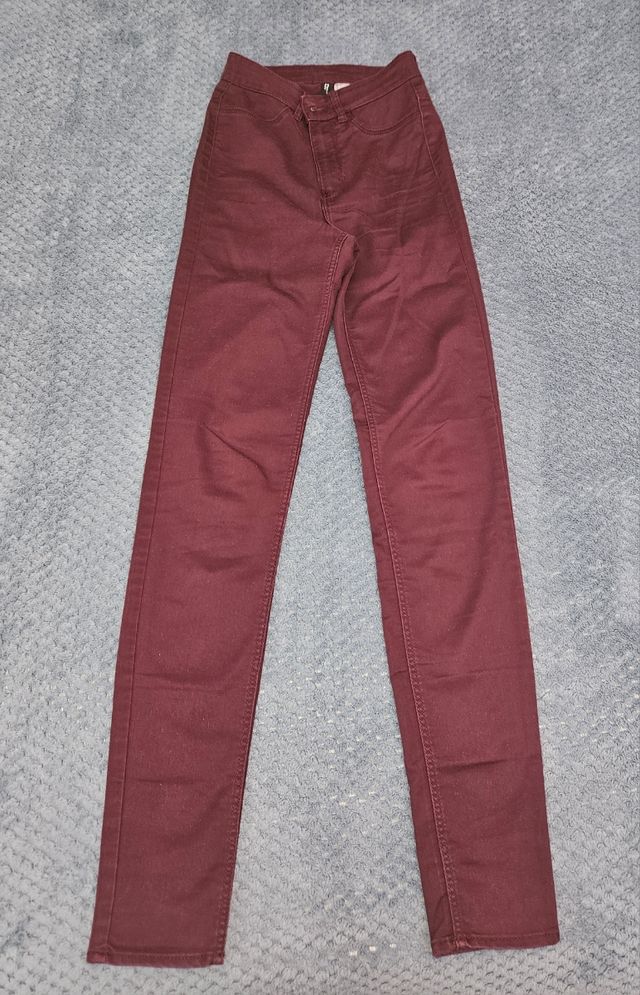 Jeans skinny bordeaux