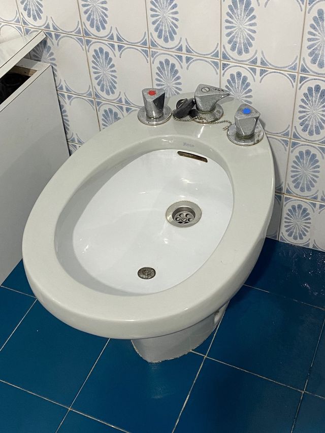 Conjunto Roca vintage Lavamanos, bidé y WC