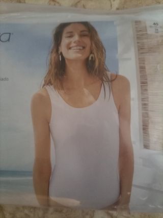 Bañador maillot blanco talla 40