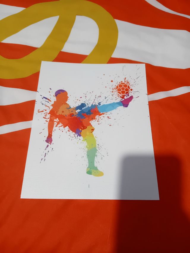 4 láminas de tela futbol