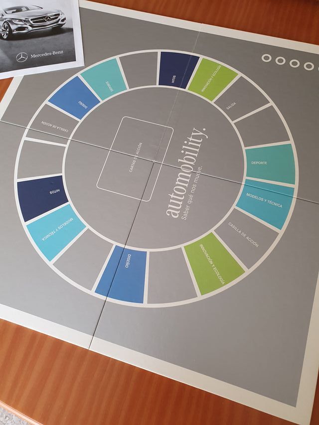 Juego de mesa Automobility de Mercedes Benz. Nuevo