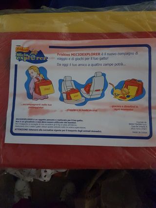 Trasportino x gatto Friskies micioexplor