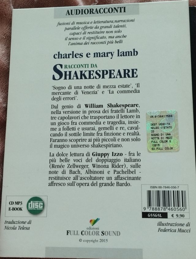 Audio racconti Racconti d Shakespeare