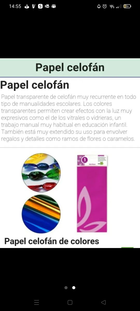 Papel celofán 
