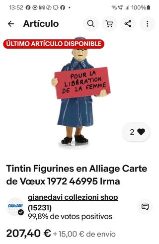 Tintin. IRMA ”Pour la Libération de la Femme”. 