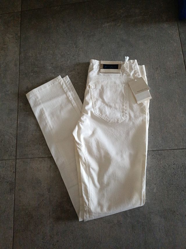 Jeans cotone Siviglia bianchi donna