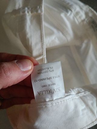Jeans cotone Siviglia bianchi donna