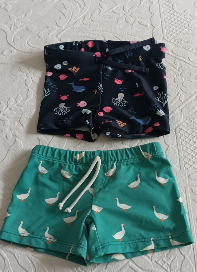Lote dos bañadores bebé 9-12 meses
