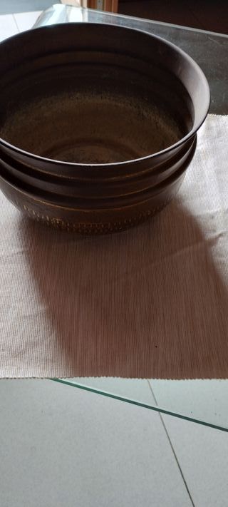 porta vaso in ottone