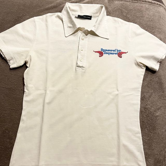 Polo Dsquared2 taglia S Bianco uomo