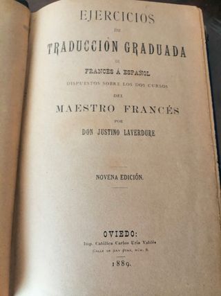 Ejercicios de traducción graduada de francés a esp
