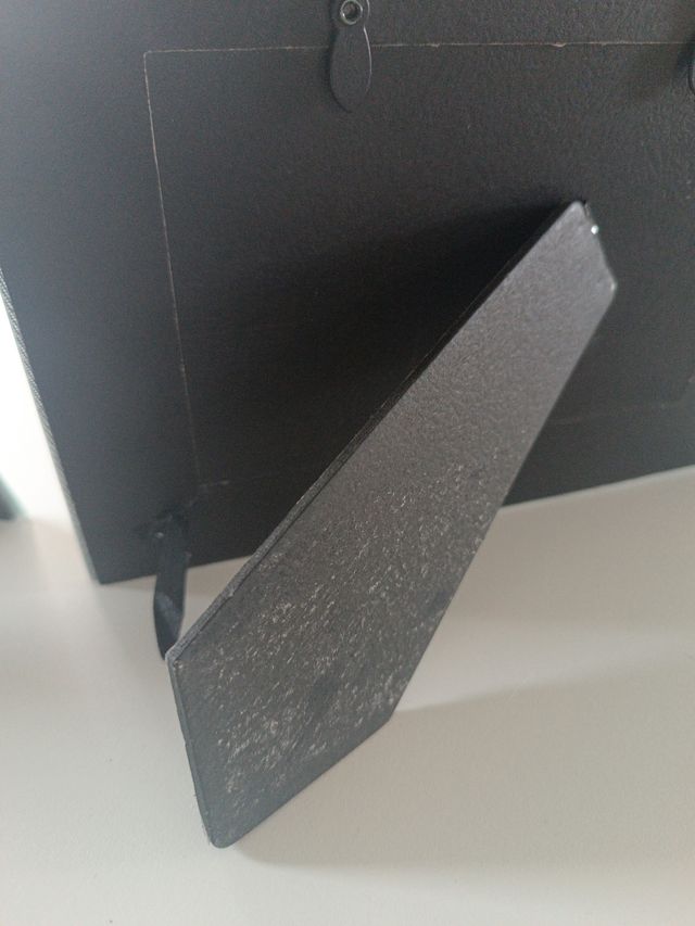 pack 2 marcos fotos plateado con brillantina