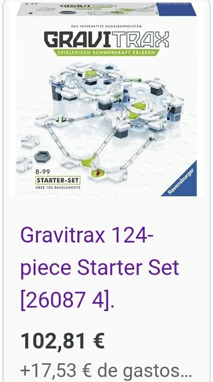 Juego Gavitrax 124 piezas nuevo 