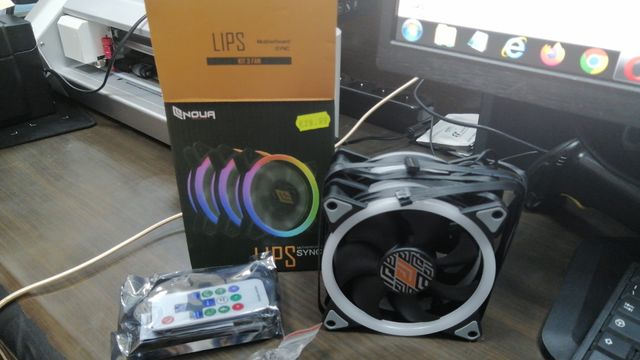 Set ventole di raffreddamento a led nuove Noua