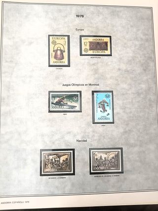 Sellos Andorra y Tema Europa