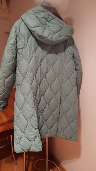 Parka mujer 3/4. Verde agua