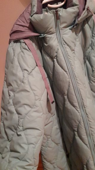 Parka mujer 3/4. Verde agua