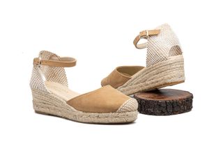 alpargata yute mujer arena cuña