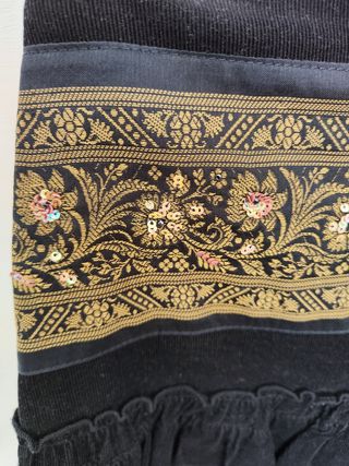 Gonna velluto nera Conpibel tg 42