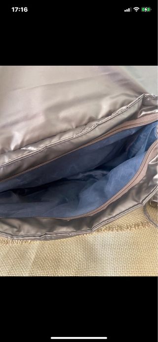 BOLSO ACOLCHADO PLATA