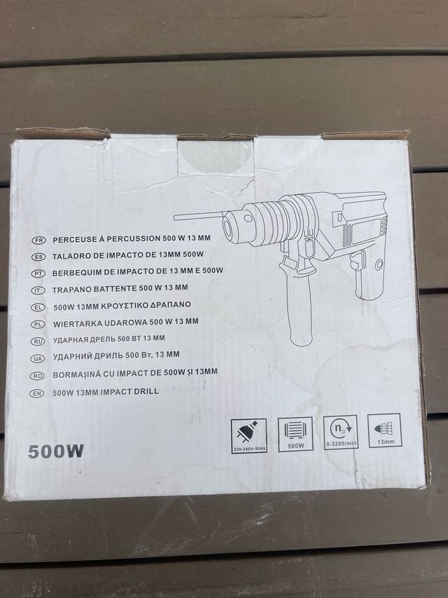 Taladro de impacto 13 mm (500W)