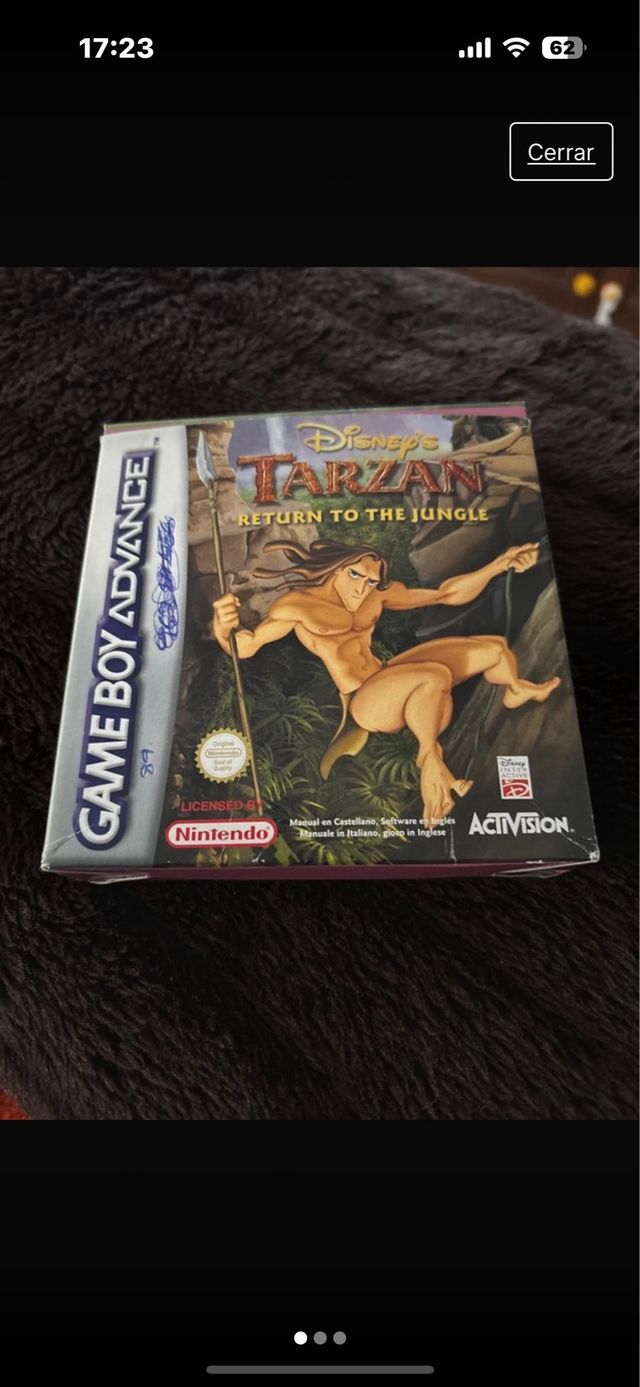 Juego game boy tarzan