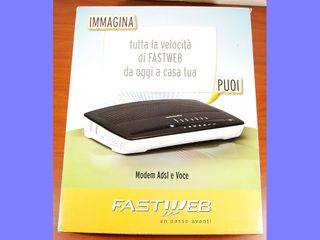 Modem/Router adsl e voce Technicolor Fastweb tg784