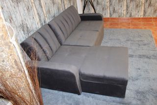 sofa  cama matrimonial con chase longue y arcon