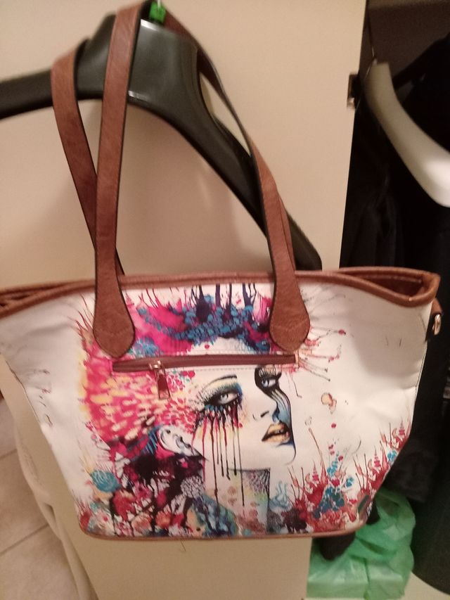 Borsa donna primaverile con stampa