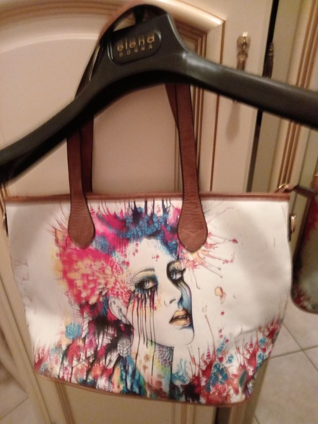 Borsa donna primaverile con stampa