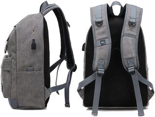 Mochila de lona estudiante o pc portatil