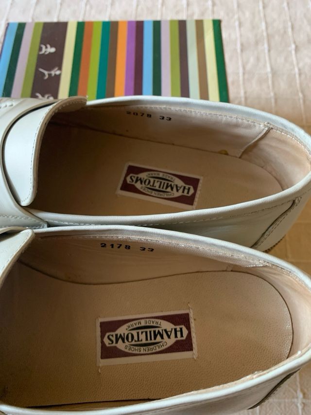 2 pares Zapatos comunion niño 33/34