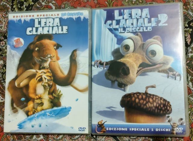 L'era Glaciale 1 , 2 e 3 in DVD