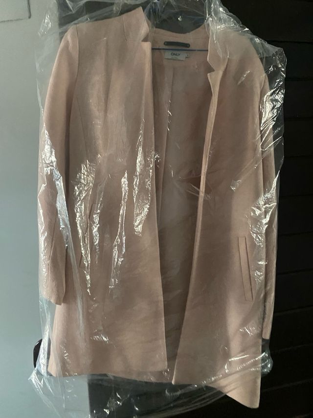 Chaqueta , Blazer mujer , rosa pálido