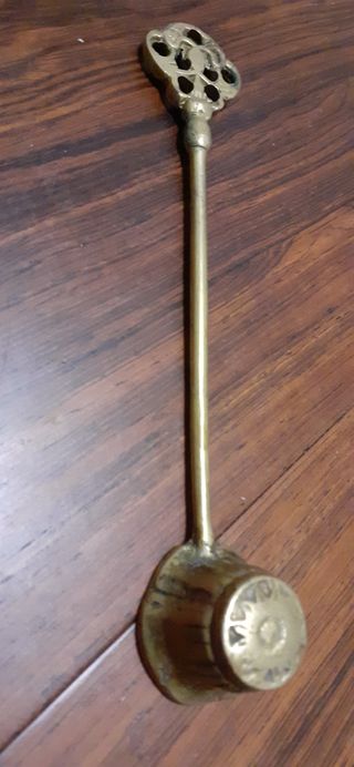 Bronce apagavelas inglés antiguo victoriano.