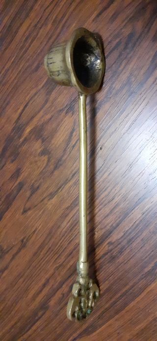 Bronce apagavelas inglés antiguo victoriano.