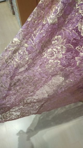 Vestido fiesta largo encaje nuevo 46