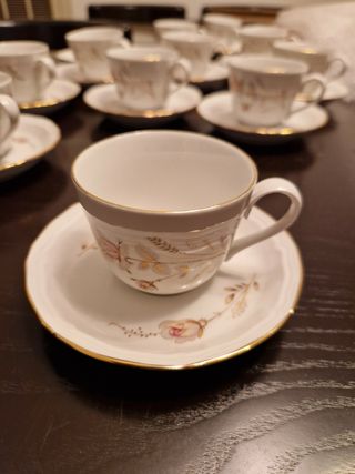 Servizio 6 tazzine con piattino Royal Tognana  