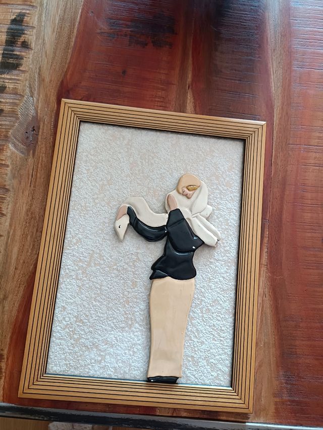 Cuadro de cerámica de colección hecho a mano