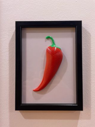Red hot pepper peperoncino quadro