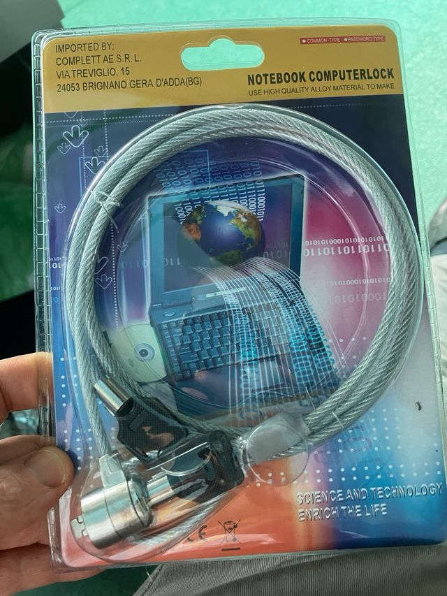 Cavo di sicurezza con lucchetto laptop