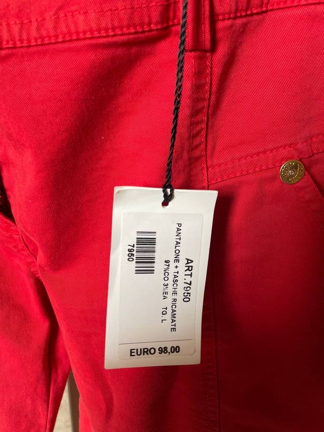 Denny Rose Pantalone Donna Rosso L