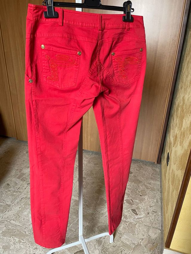 Denny Rose Pantalone Donna Rosso L