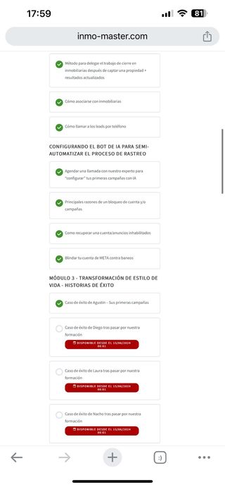 Máster inmobiliario - Curso libertad financiera